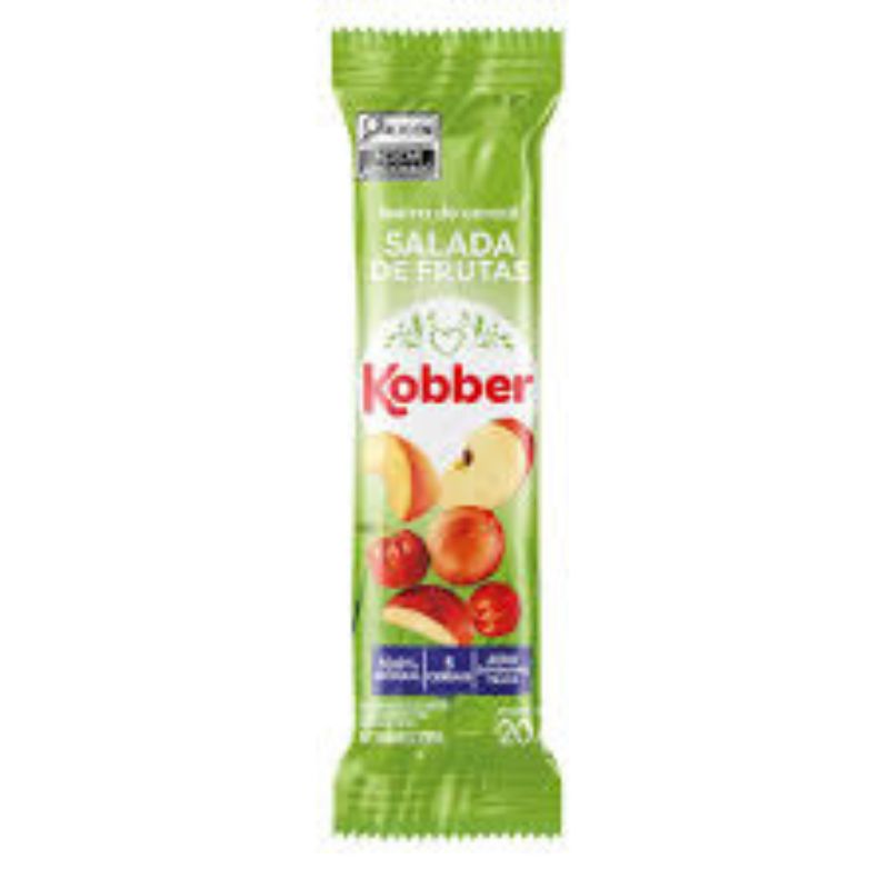 BARRA CEREAIS KOBBER SALADA DE FRUTA 20G